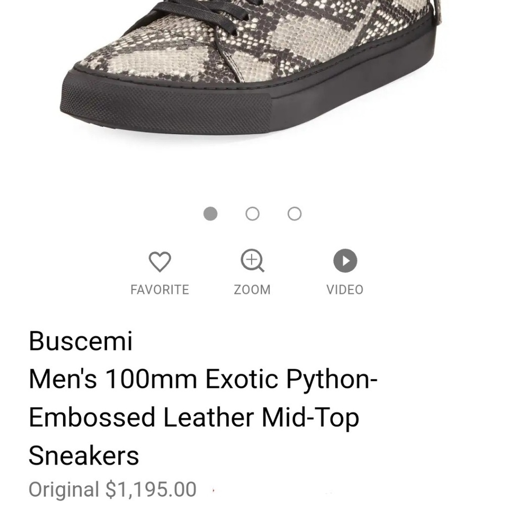 Buscemi Python Shoes - Picture 2 of 3
